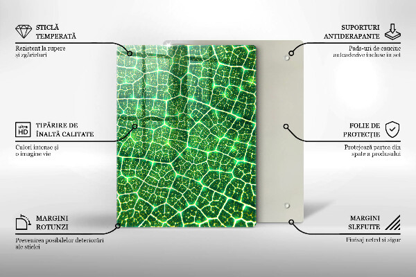 Proteção para placa de indução Estrutura da folha