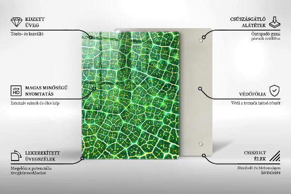 Proteção para placa de indução Estrutura da folha