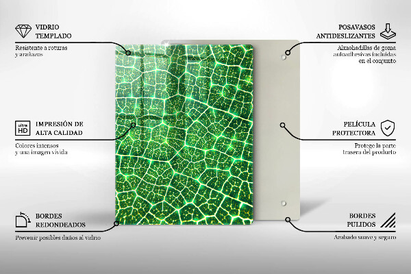 Proteção para placa de indução Estrutura da folha