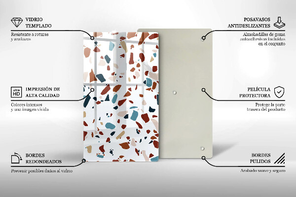 Protetor de placa de indução Pedra decorativa