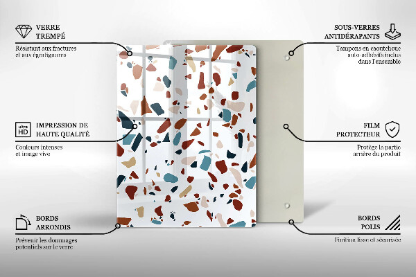 Protetor de placa de indução Pedra decorativa