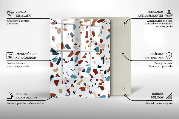 Protetor de placa de indução Pedra decorativa