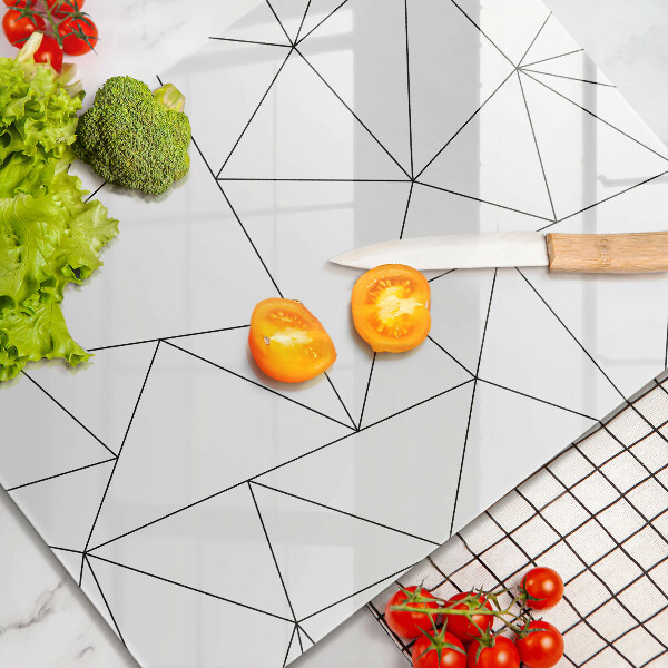 Protetor de bancada Triângulos brancos