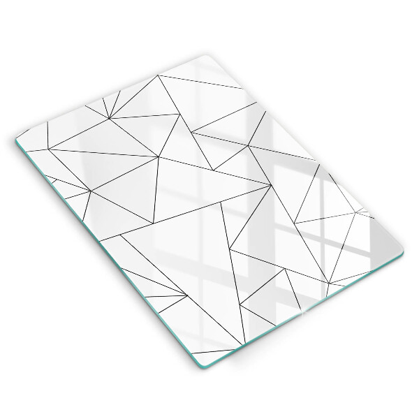 Protetor de bancada Triângulos brancos