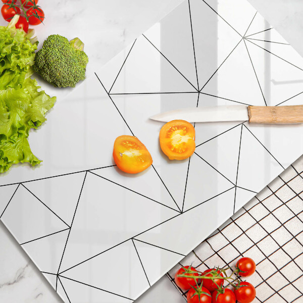 Protetor de bancada Triângulos brancos