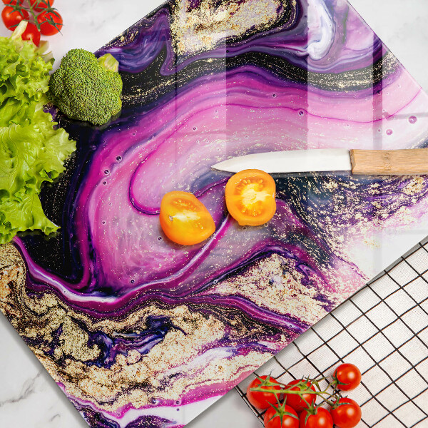 Protetor de bancada Design abstrato dourado