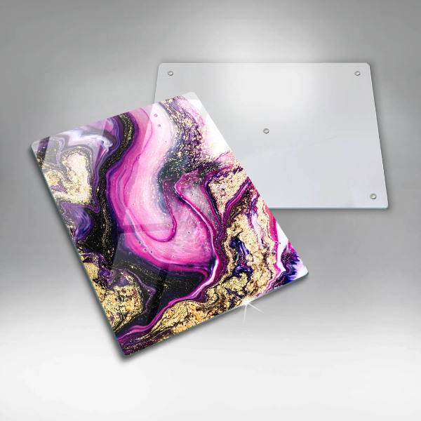 Protetor de bancada Design abstrato dourado