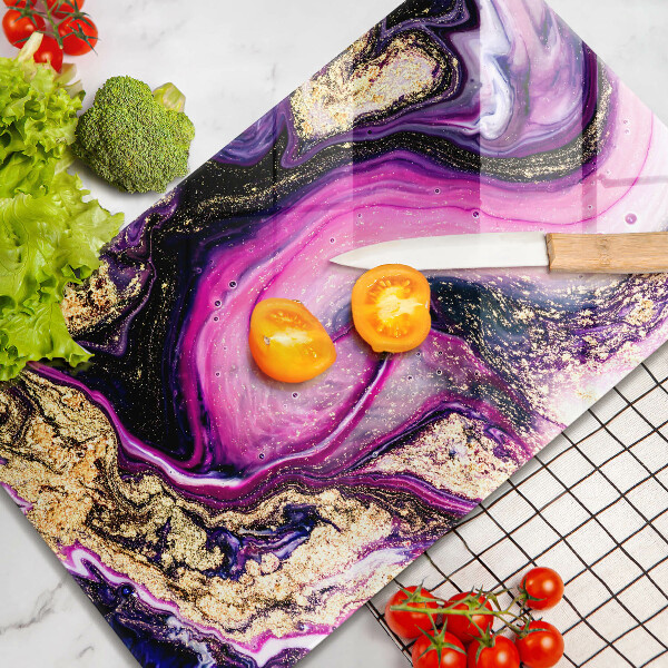 Protetor de bancada Design abstrato dourado