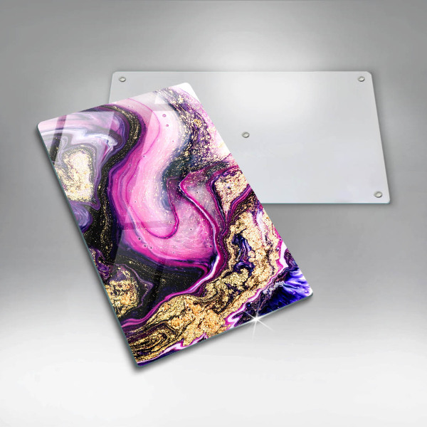 Protetor de bancada Design abstrato dourado