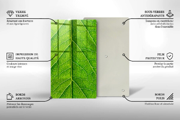 Protetor de bancada Natureza das nervuras das folhas