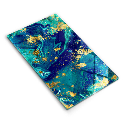 Proteção para placa de indução Abstração com ouro