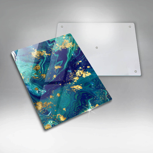 Proteção para placa de indução Abstração com ouro