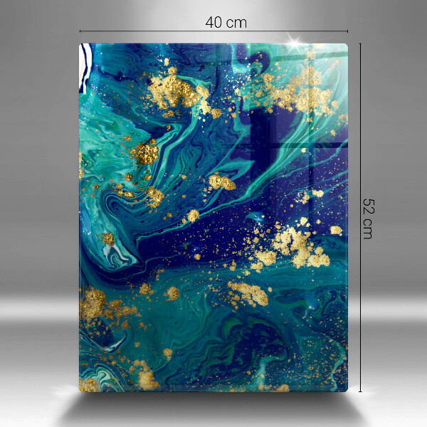 Proteção para placa de indução Abstração com ouro