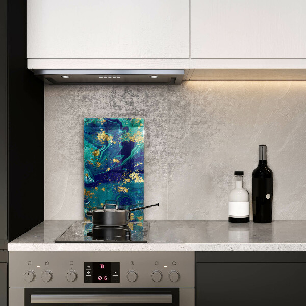 Proteção para placa de indução Abstração com ouro