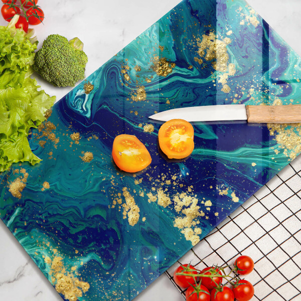 Proteção para placa de indução Abstração com ouro