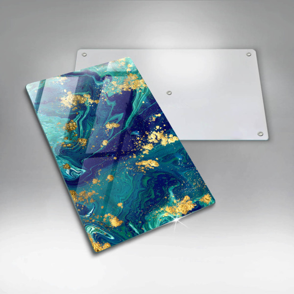 Proteção para placa de indução Abstração com ouro