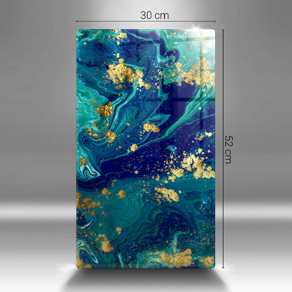 Proteção para placa de indução Abstração com ouro