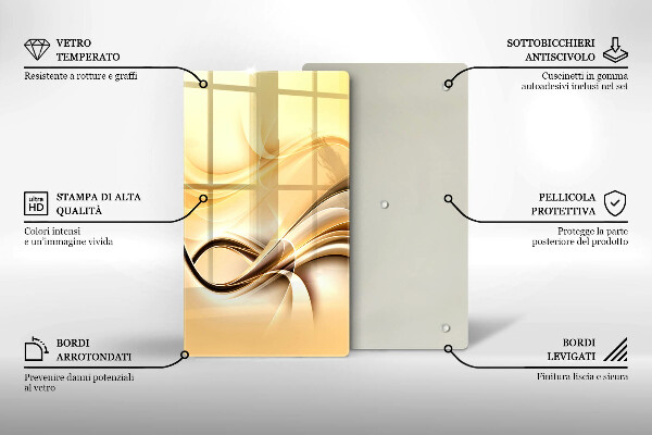 Protetor de placa de indução Fumaça abstrata