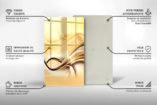 Protetor de placa de indução Fumaça abstrata