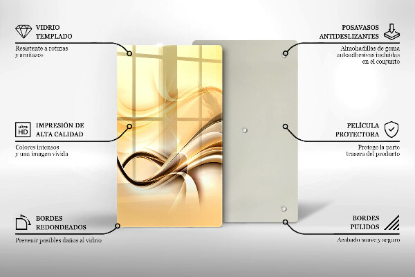 Protetor de placa de indução Fumaça abstrata