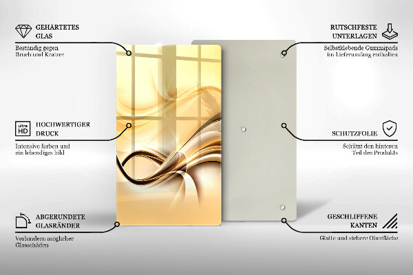 Protetor de placa de indução Fumaça abstrata