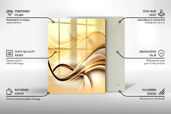 Protetor de placa de indução Fumaça abstrata