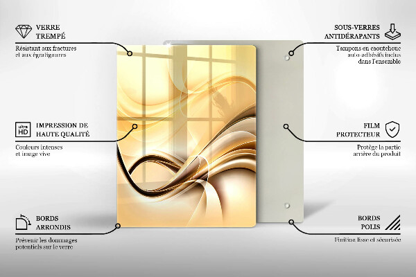 Protetor de placa de indução Fumaça abstrata