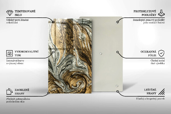 Protetor de placa de indução Abstração rica
