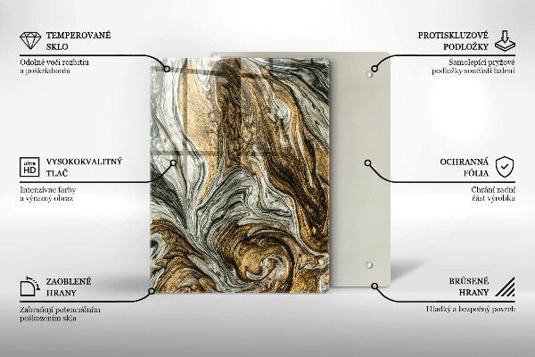 Protetor de placa de indução Abstração rica