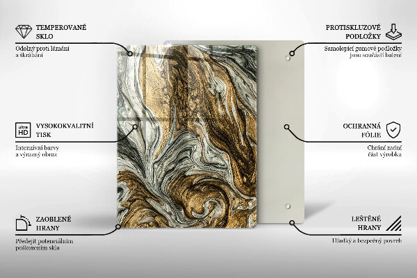 Protetor de placa de indução Abstração rica