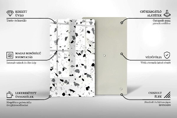 Proteção para placa de indução Grés decorativo