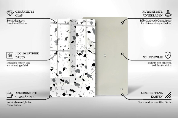 Proteção para placa de indução Grés decorativo