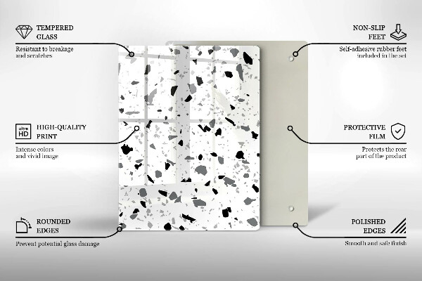 Proteção para placa de indução Grés decorativo