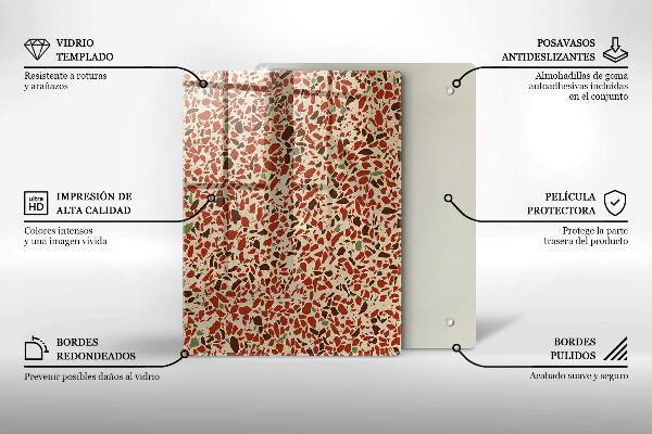 Proteção para placa de indução Pequenos grés
