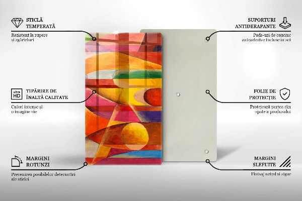 Protetor de bancada Abstração colorida