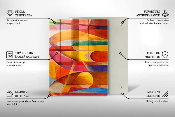 Protetor de bancada Abstração colorida