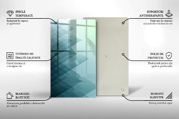 Protetor de placa de indução Montanhas abstratas