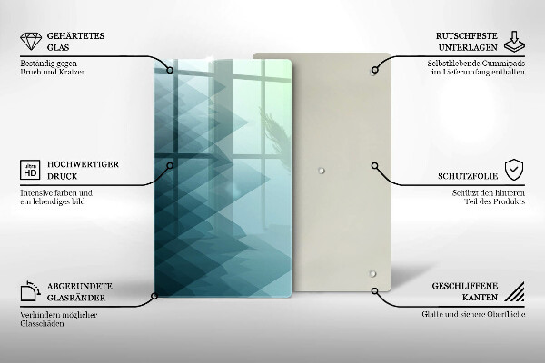 Protetor de placa de indução Montanhas abstratas