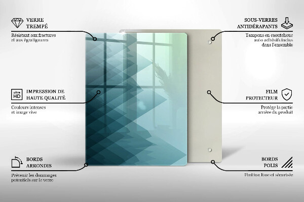 Protetor de placa de indução Montanhas abstratas