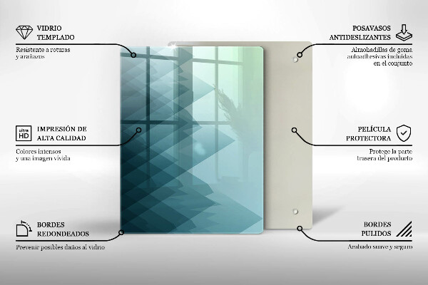 Protetor de placa de indução Montanhas abstratas