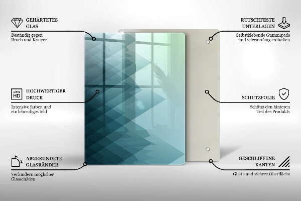 Protetor de placa de indução Montanhas abstratas