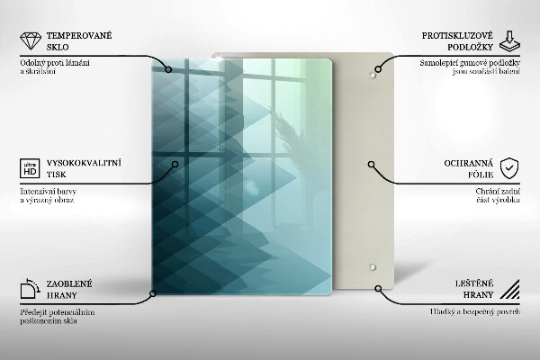 Protetor de placa de indução Montanhas abstratas