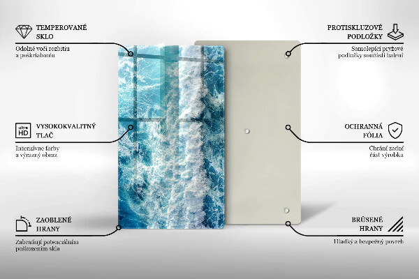 Proteção para placa de indução Ondas do mar