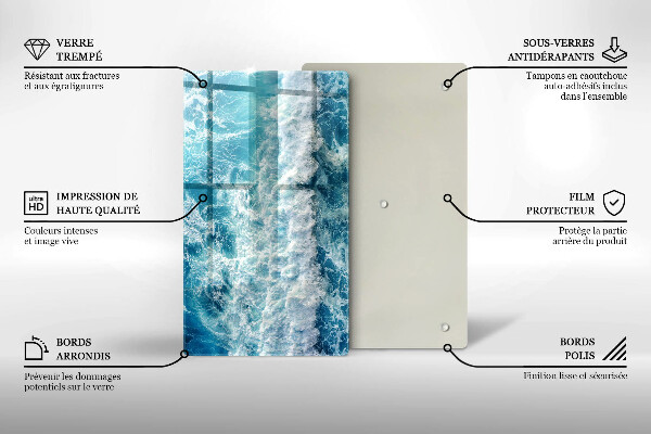 Proteção para placa de indução Ondas do mar