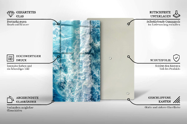 Proteção para placa de indução Ondas do mar