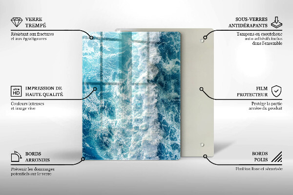 Proteção para placa de indução Ondas do mar