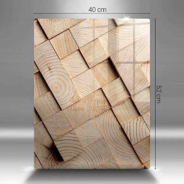 Protetor de bancada Quadrados de madeira