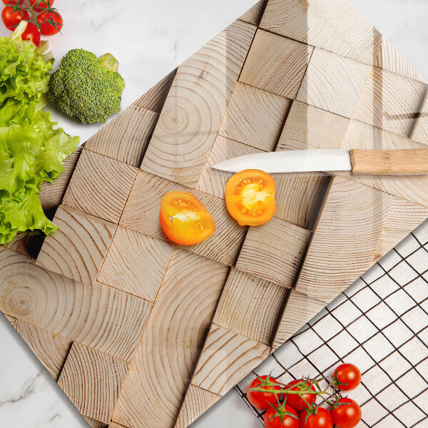 Protetor de bancada Quadrados de madeira