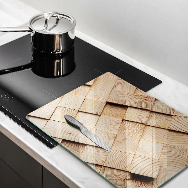 Protetor de bancada Quadrados de madeira