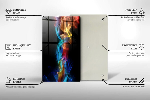 Protetor de placa de indução Fumaça colorida